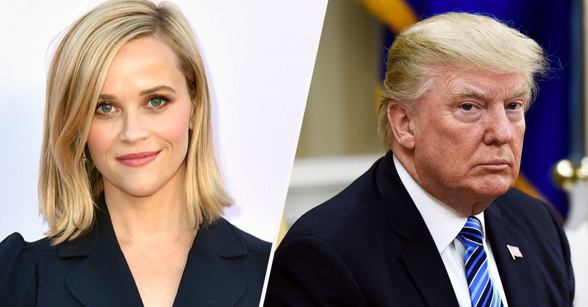 Reese Witherspoon critica Donald Trump sobre os veteranos como um antigo pirralho do exército