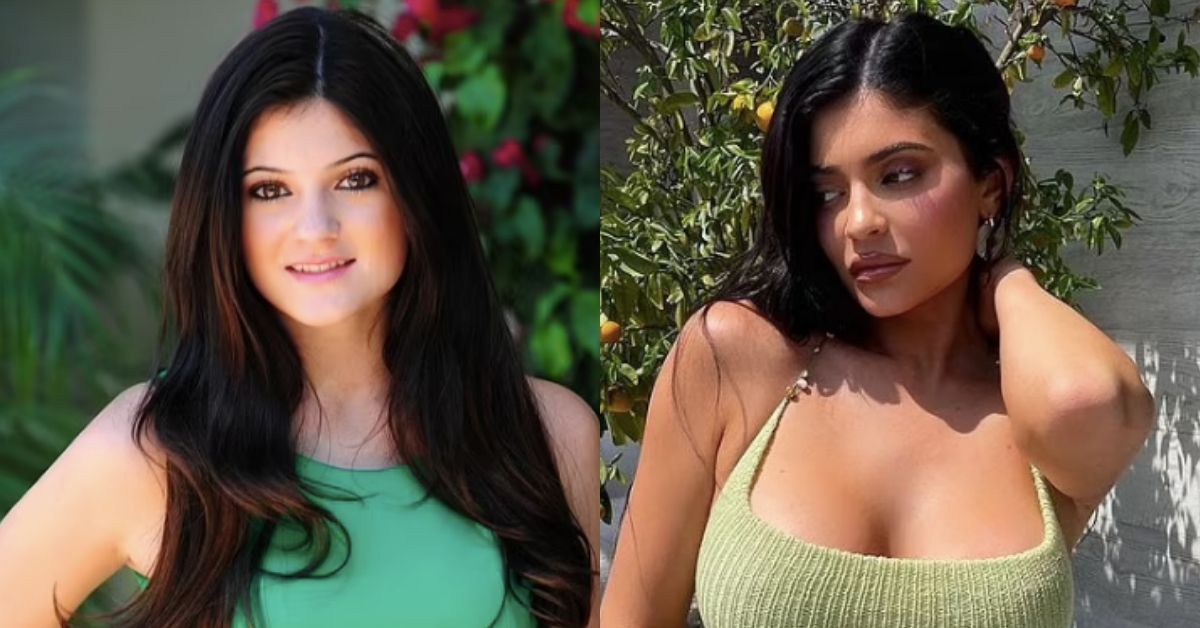Fãs de Kylie Jenner maravilhados ao olharem para trás, para seu rosto e corpo “mudando” quando ela completa 24 anos