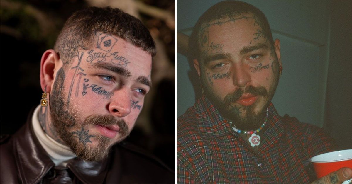 As tatuagens de Post Malone revelam mais sobre sua personalidade do que os fãs pensam