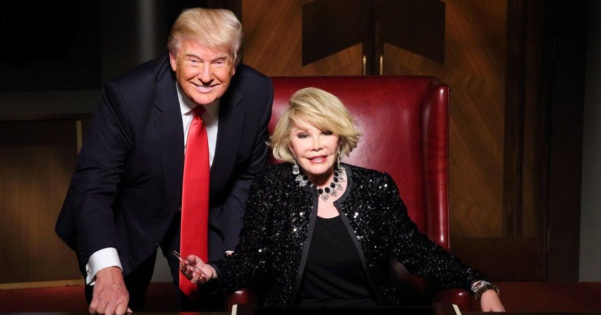 Donald Trump e Joan Rivers em Celebrity Apprentice