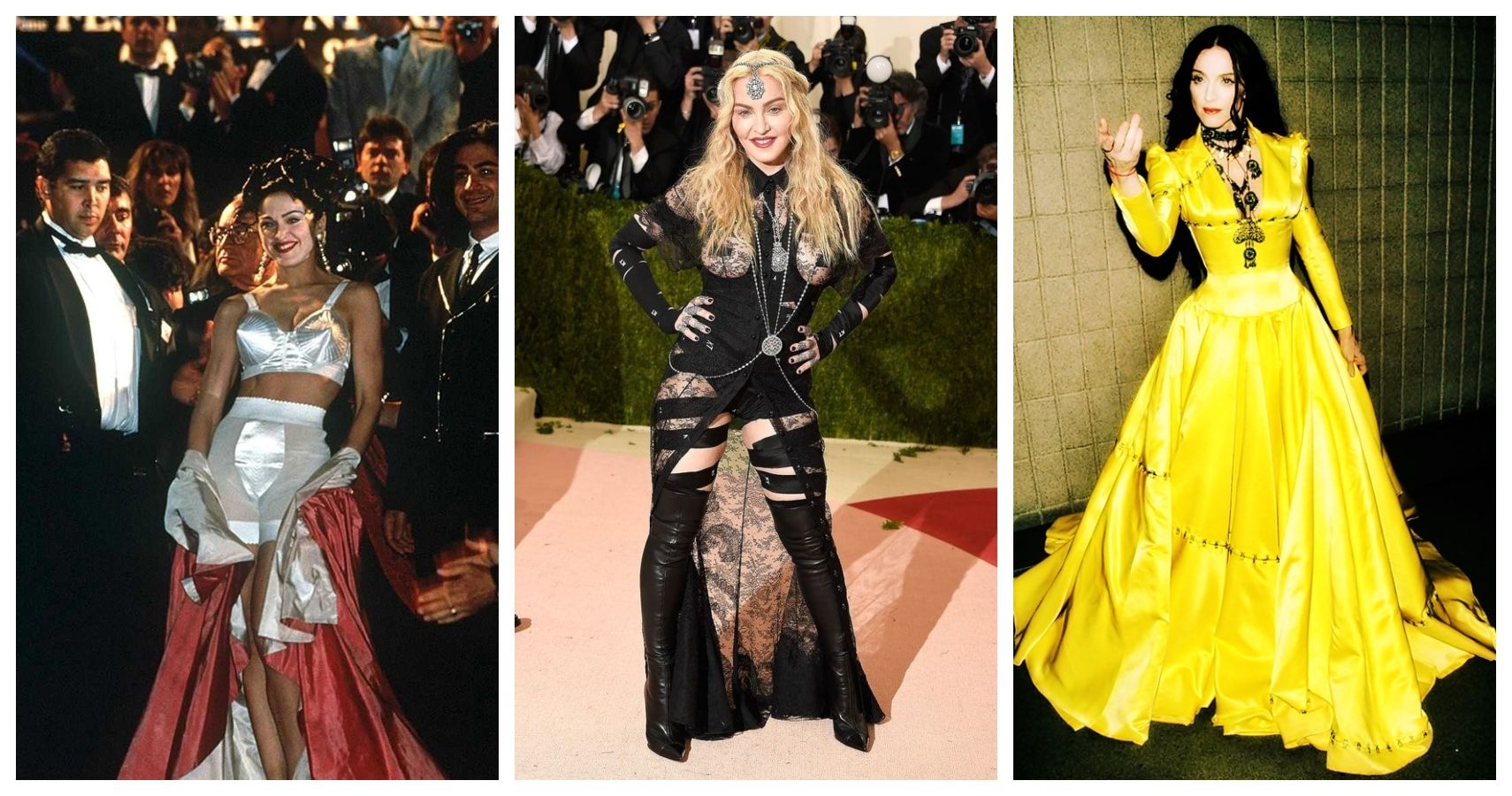 Os 10 trajes de tapete vermelho mais caros de Madonna, classificados