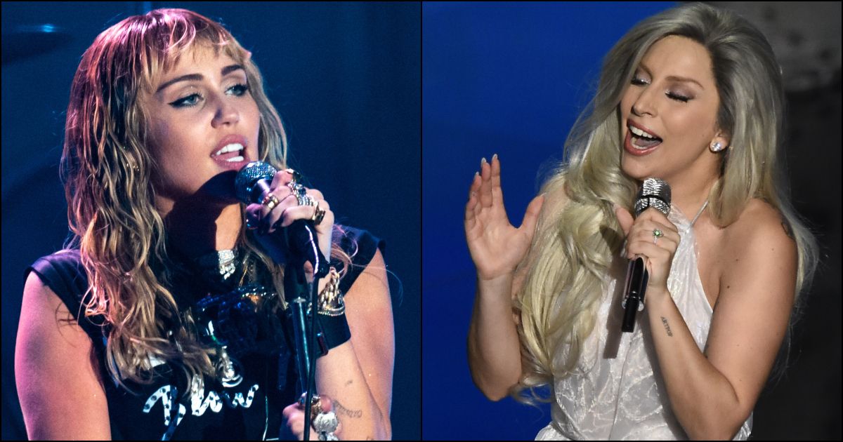 Os fãs de Miley Cyrus pensam no novo vídeo, ela tuitou dicas para uma colaboração de Lady Gaga