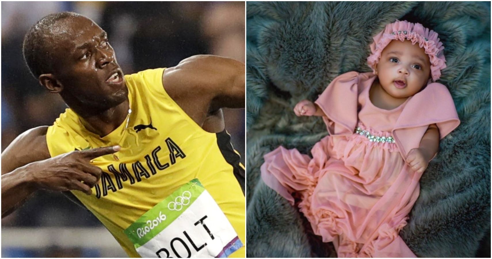 Usain Bolt tem uma adorável conversa com sua filha Olympia