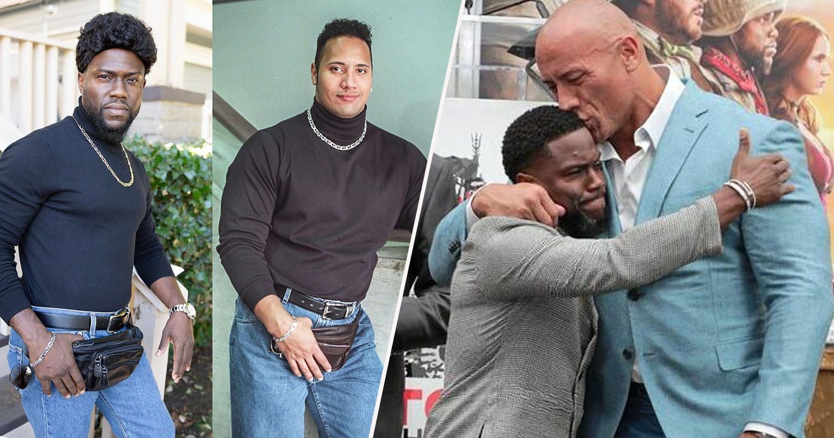 15 fotos de Dwayne Johnson e Kevin Hart mostrando seu verdadeiro bromance