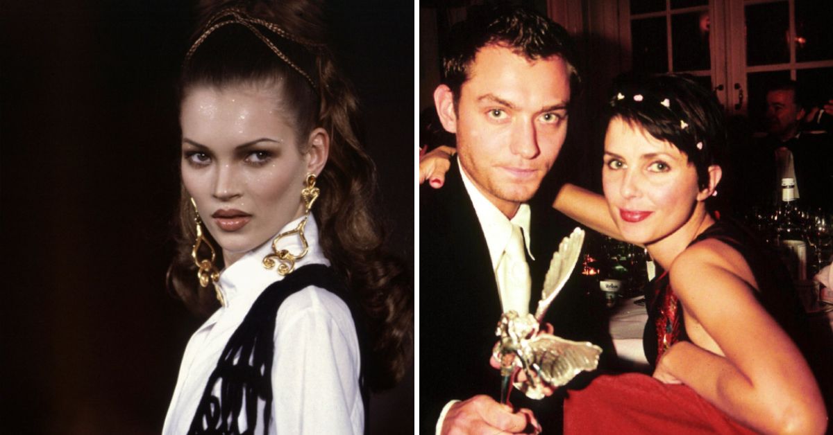 Kate Moss estava realmente em um relacionamento com Jude Law e sua esposa durante a década de 1990?
