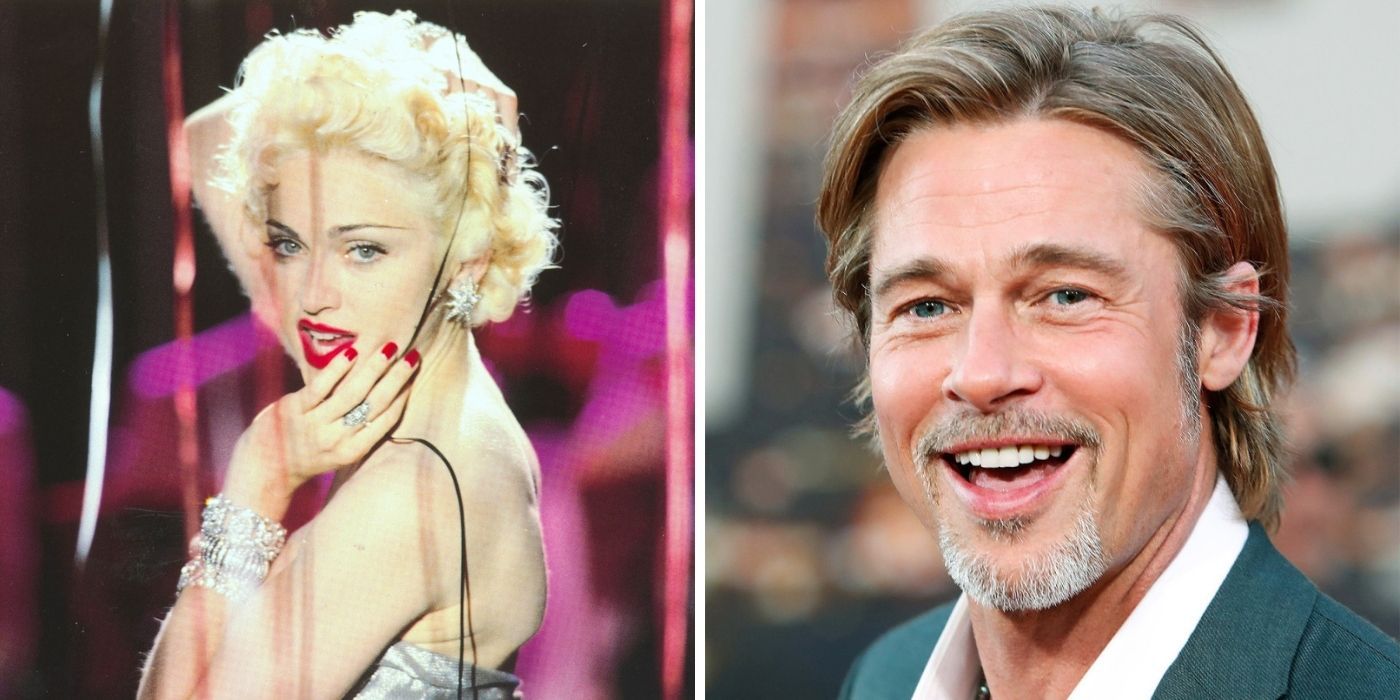 Madonna uma vez compartilhou um sonho surpreendente dela (sobre Brad Pitt)