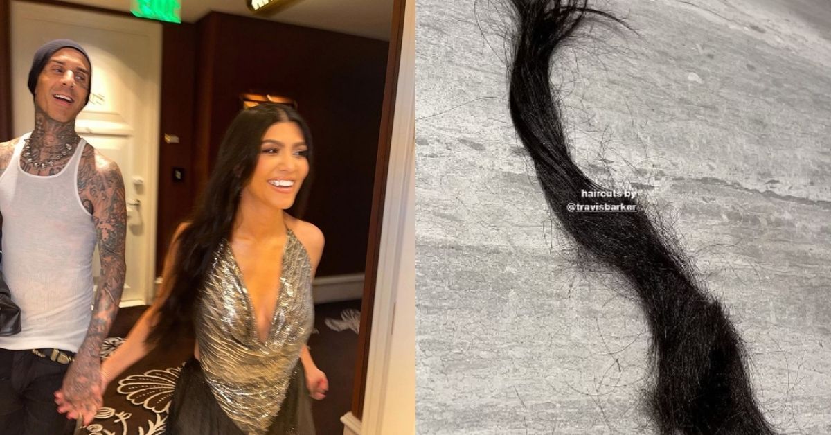 Kourtney Kardashian provoca novo corte de cabelo dramático arrojado de Travis Barker