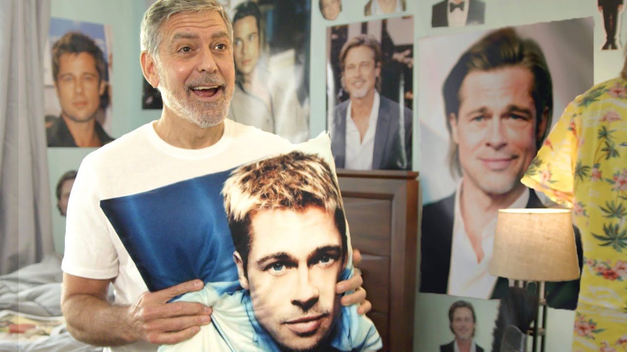 Almofada George Clooney Brad Pitt