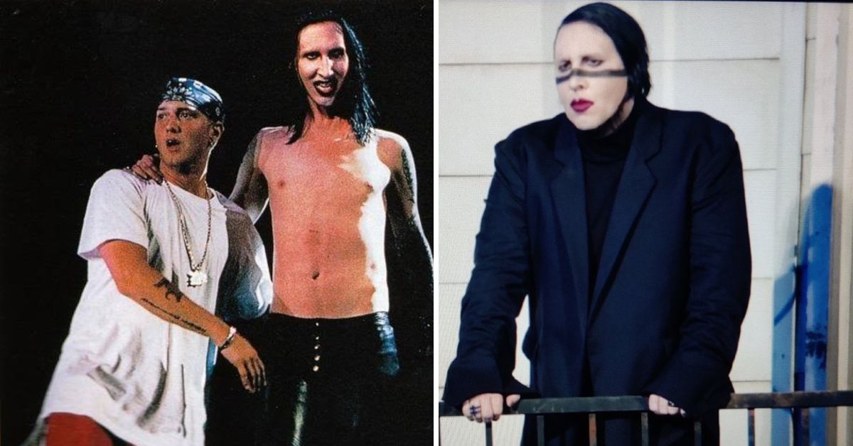 Festa de escuta ‘Donda’ de Kanye West: A aparência de Marilyn Manson foi copiada desse show de Eminem?