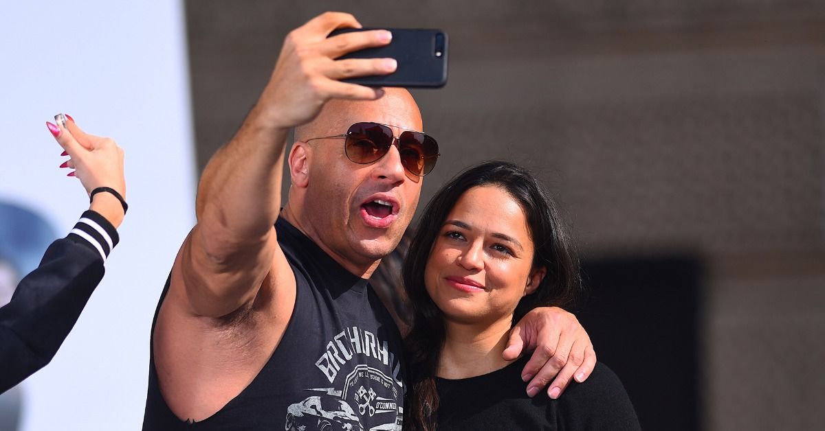 Vin Diesel compartilha uma foto dele e da esposa na tela, Michelle Rodriguez, para divulgar o ‘F9’