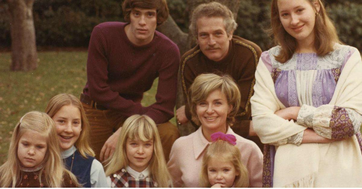 A família de Paul Newman quando eles eram jovens