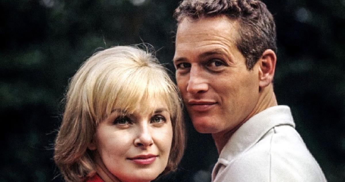 Paul Newman e sua esposa Joanne Woodward quando eram jovens