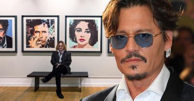 Johnny Depp vende pinturas por milhões.