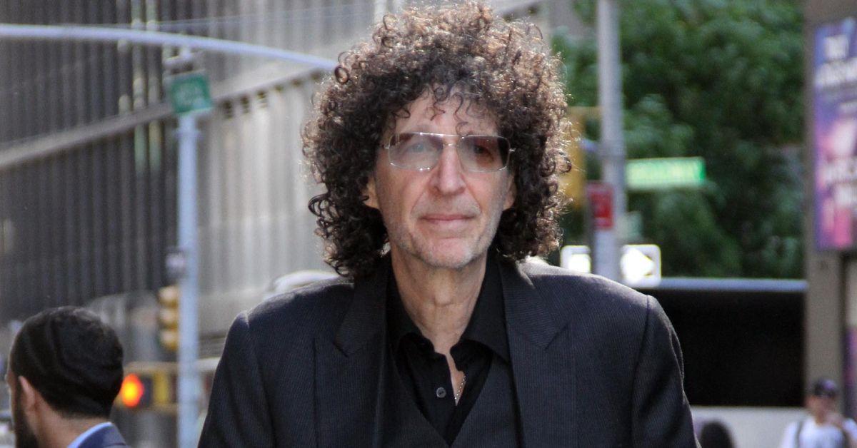 Howard Stern do lado de fora do The Late Show with Stephen Colbert