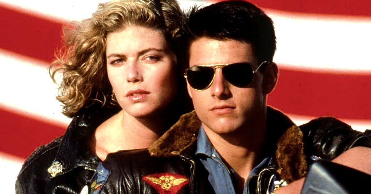 Kelly McGillis e Tom Cruise de Top Gun de 1986