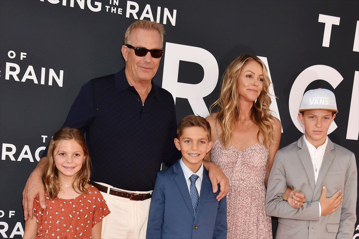 Kevin Costner e sua família