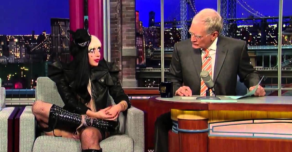 Lady Gaga choca David Letterman em entrevista.
