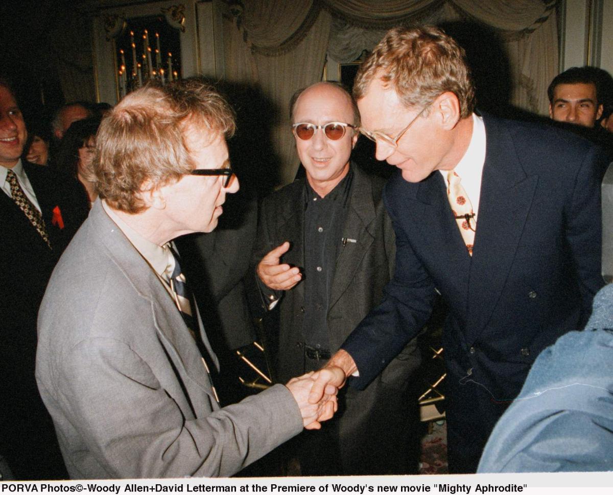 Woody Allen, David Letterman e Paul Shaffer