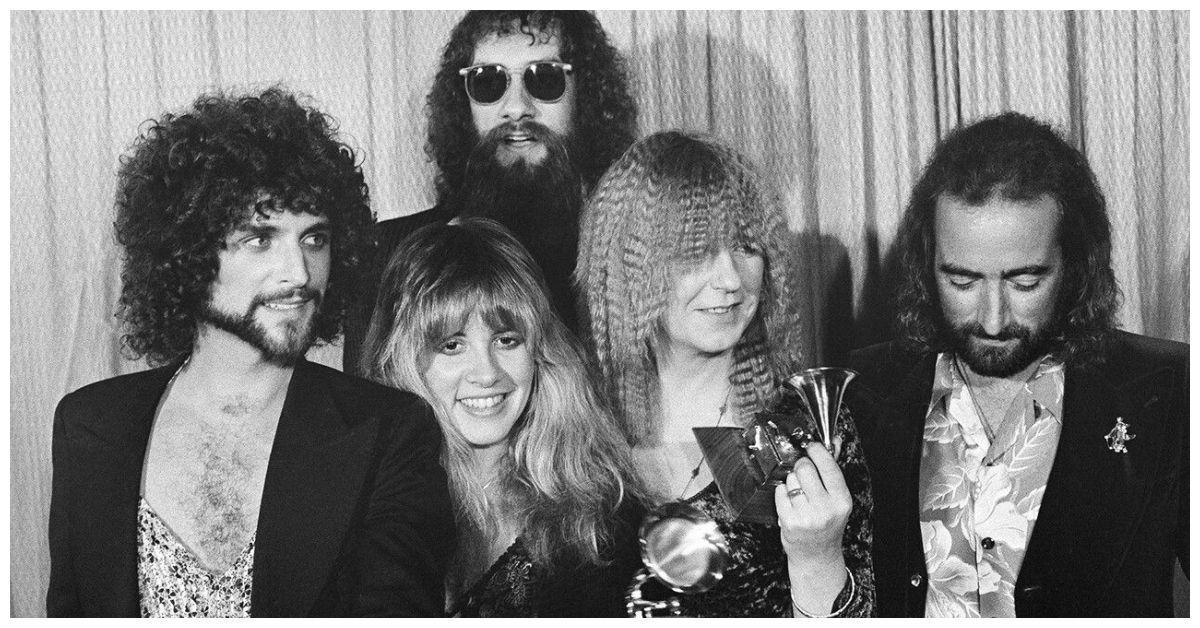 Sessão de fotos da coletiva de imprensa do Fleetwood Mac em 1978