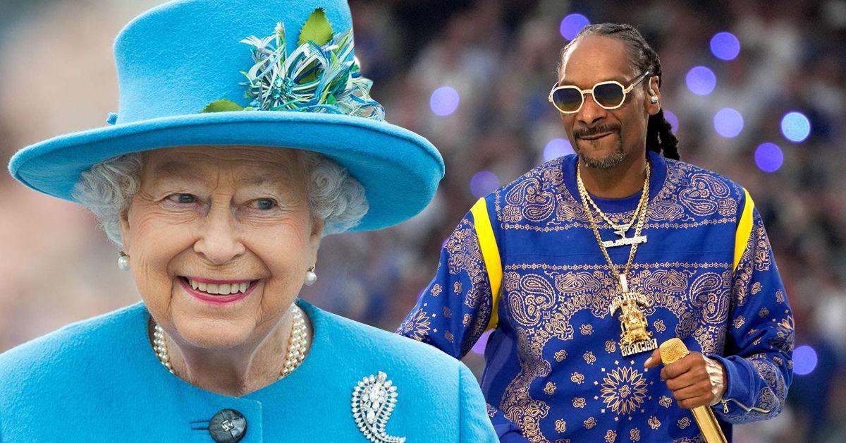Rainha Elizabeth salva Snoop Dogg no Reino Unido.