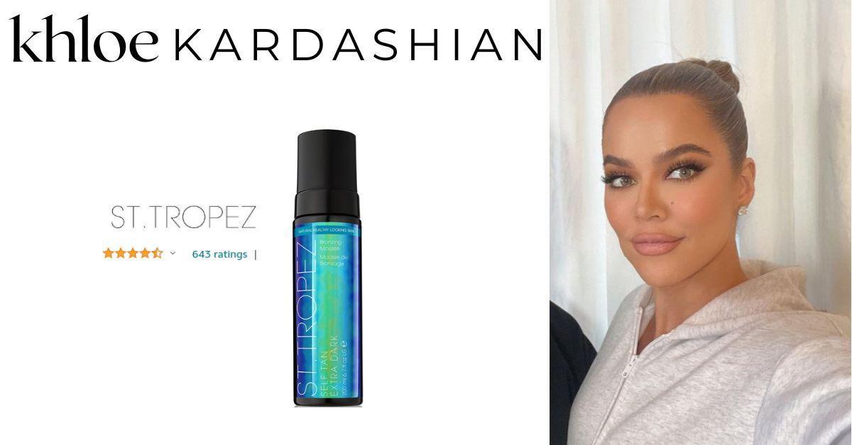 Khloe Kardashian autobronzeador St. Tropez mousse de bronzeamento escuro