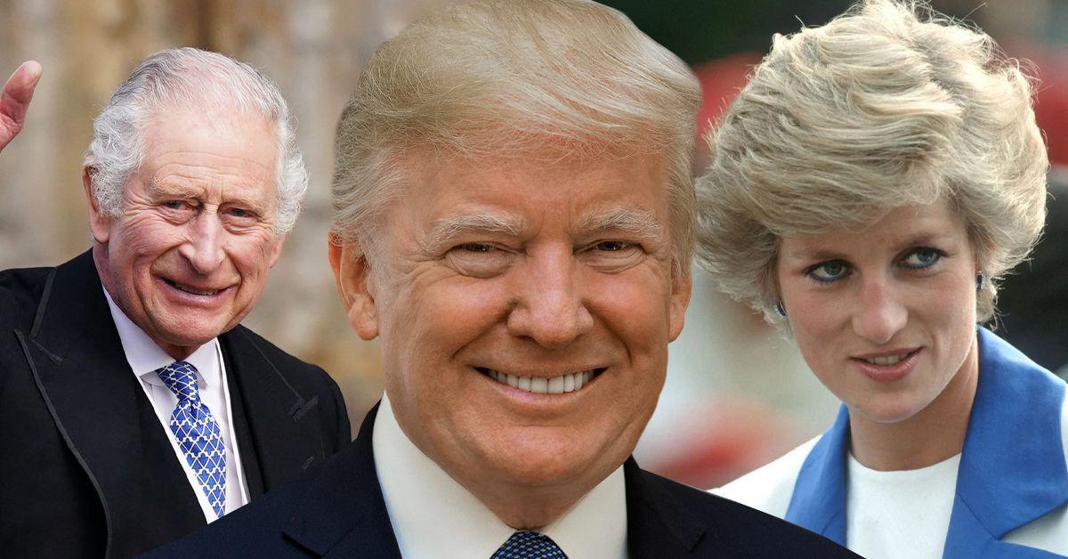 Trump perseguiu princesa Diana: complicou relação com rei Charles?
