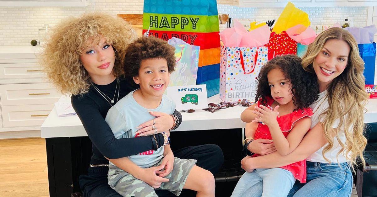 Allison Holker tem uma festa de aniversário com seus três filhos