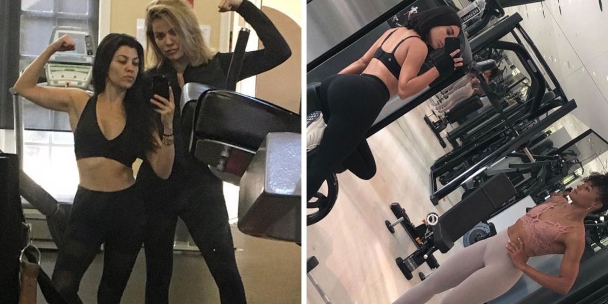20 fatos de exercícios físicos de Khloe, Kim e Kourtney Kardashian que nos fazem querer ir à academia