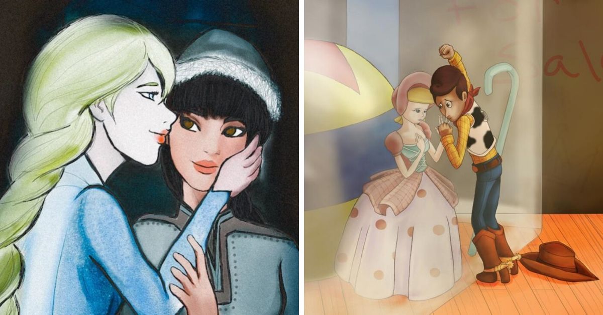 20 Fan Art Pics de personagens da Disney que mudam tudo