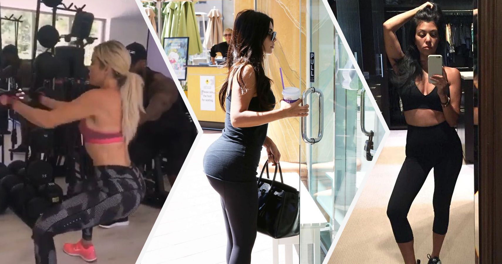 16 fatos das irmãs Kardashian exibindo suas figuras tonificadas