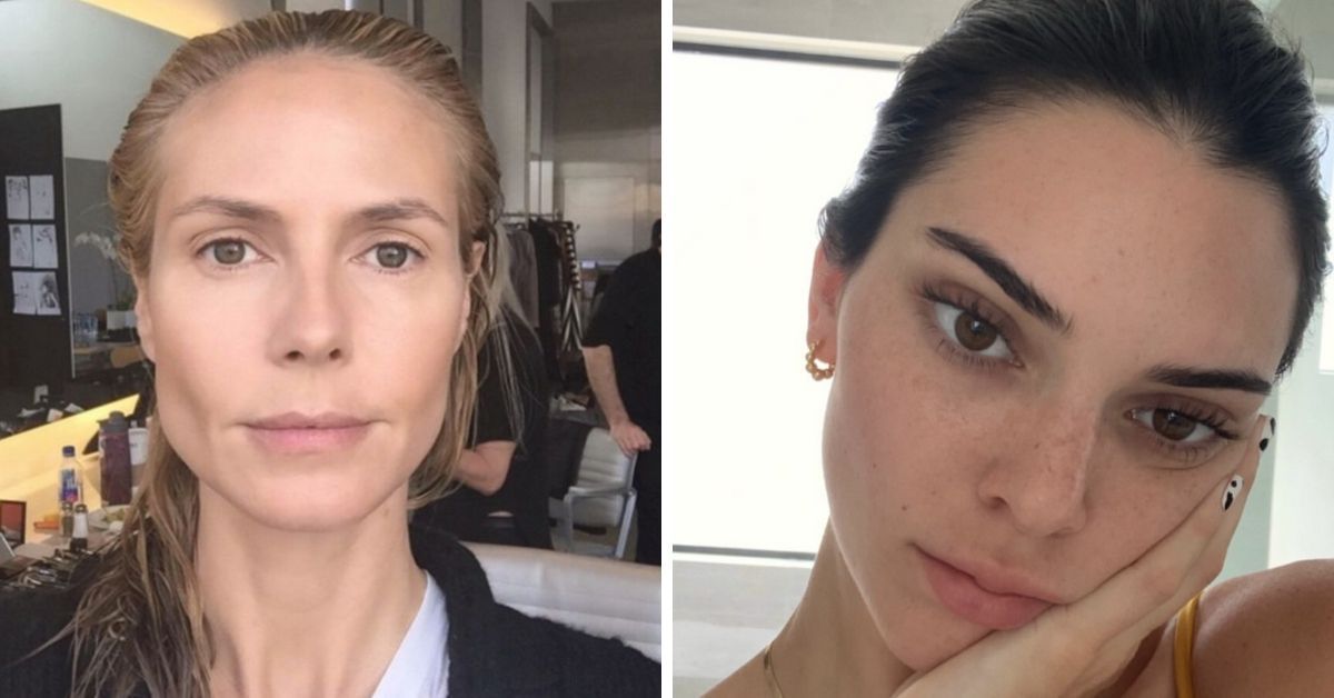 Heidi Klum e 16 outras modelos que parecem perfeitas sem maquiagem