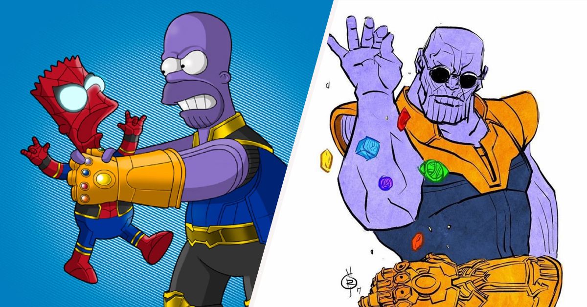 15 Fan Art Pics de Thanos de MCU que nós meio que desejávamos que fossem reais