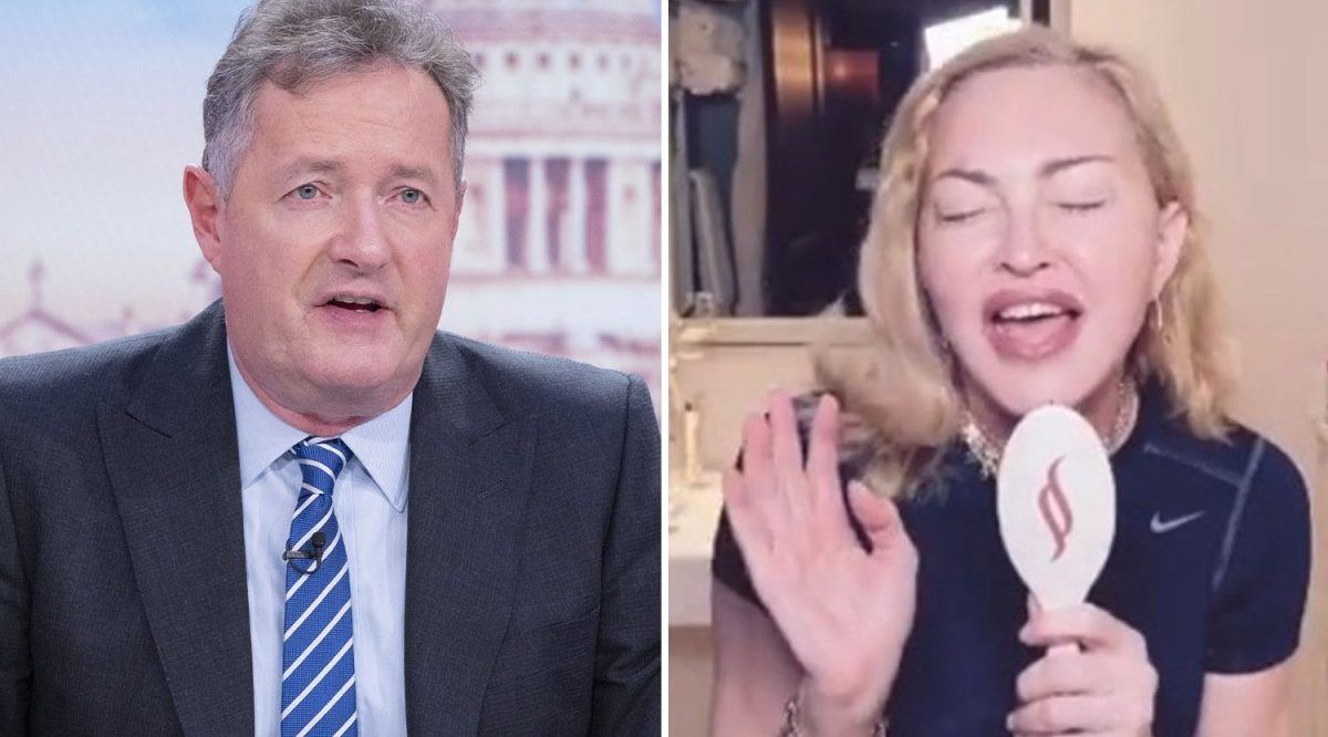 Vídeo de auto-isolamento de Piers Morgan Slams Madonna