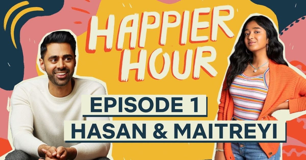 A hora mais feliz da Netflix apresenta Hassan Minhaj e Maitreyi Ramakrishnan