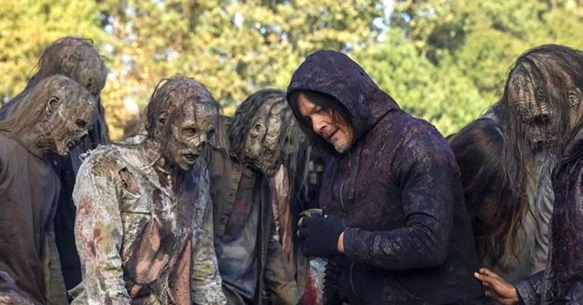 Norman Reedus dá a Jimmy Kimmel uma espiada no novo 'The Walking Dead'