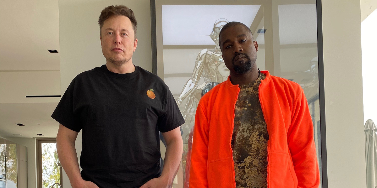 Quão amigáveis ​​são Elon Musk e Kanye West?