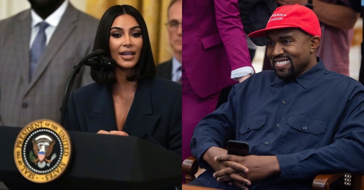 Kim Kardashian é arrastada por dizer aos fãs que votem depois de "falhar" em impedir a corrida de Kanye