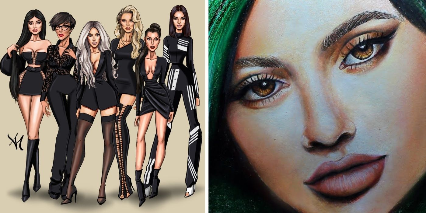 Kardashian-Jenner Fan Art que a família famosa adoraria