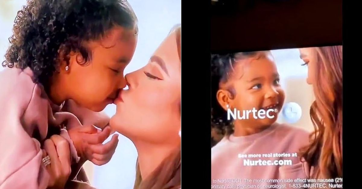 Khloé Kardashian criticado por 'usar' a filha True, 2, em comercial de enxaqueca