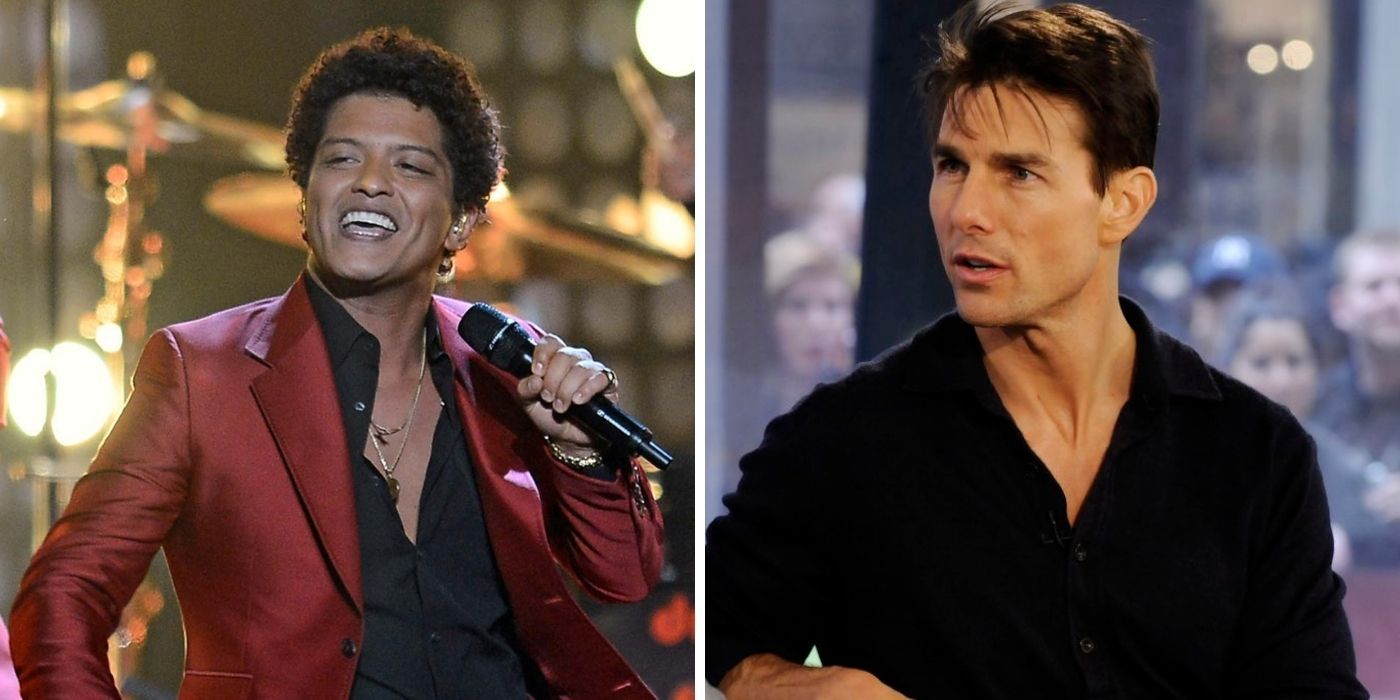 Quem é mais curto: Tom Cruise ou Bruno Mars?