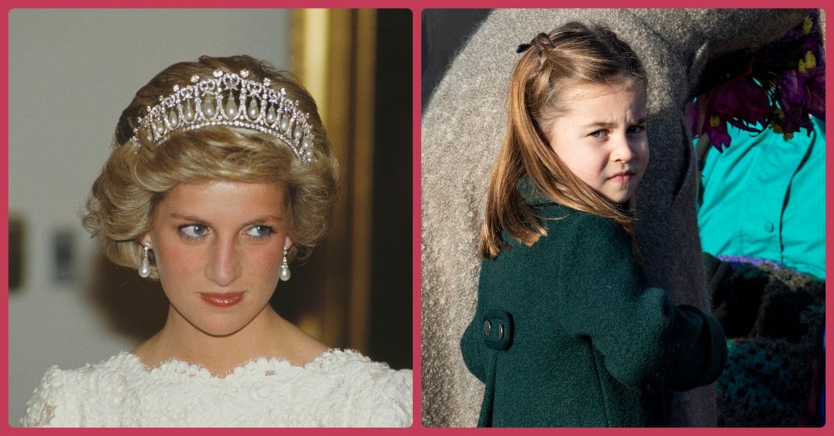 A mídia social não supera a semelhança da princesa Charlotte, de seis anos, com a princesa Diana