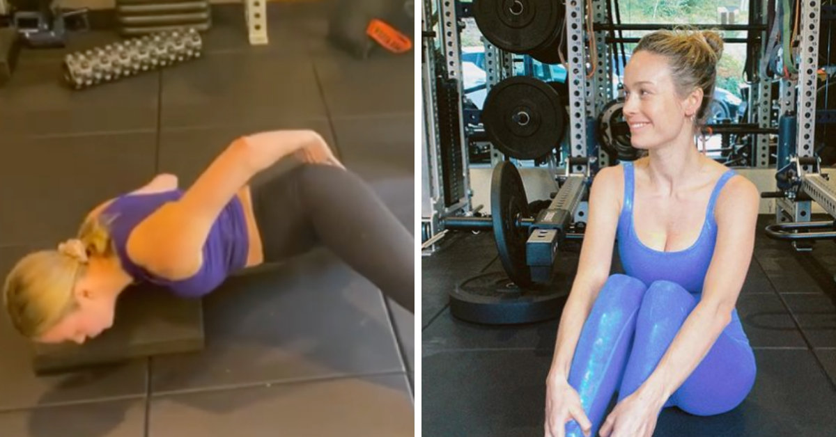 Brie Larson se redime depois de ser ridicularizada por sua "flexão de braço"