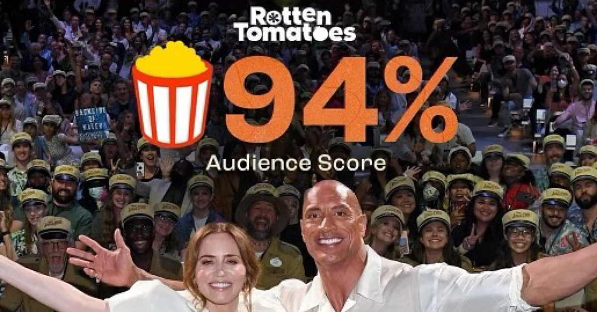Os fãs do Twitter ficam confusos quando Dwayne Johnson compartilha sua trilha sonora de 'Rotten Tomatoes' para 'Jungle Cruise'