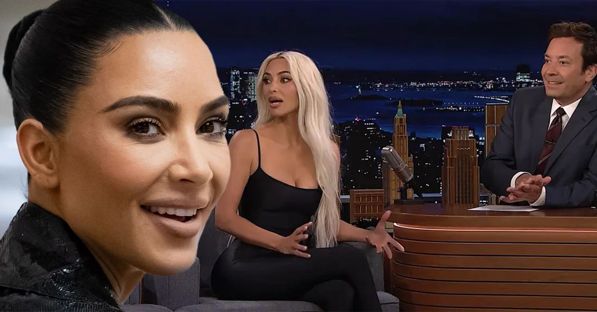 Aparição de Kim Kardashian no 'The Tonight Show' foi interrompida por seus filhos