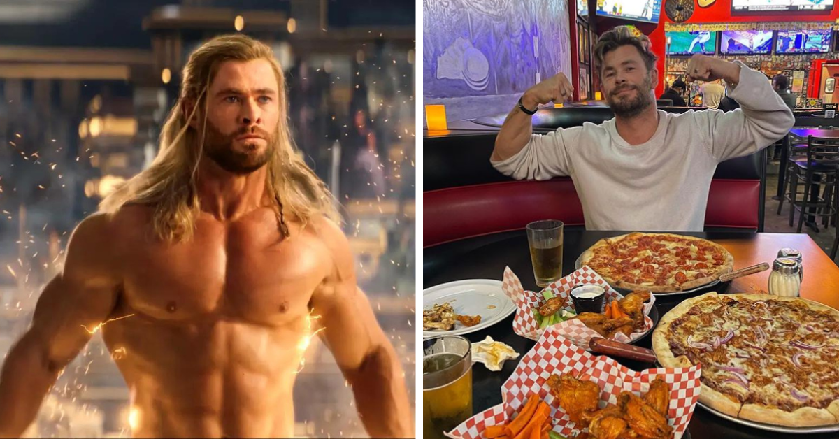 É preciso comer a cada duas horas para parecer Thor para Chris Hemsworth