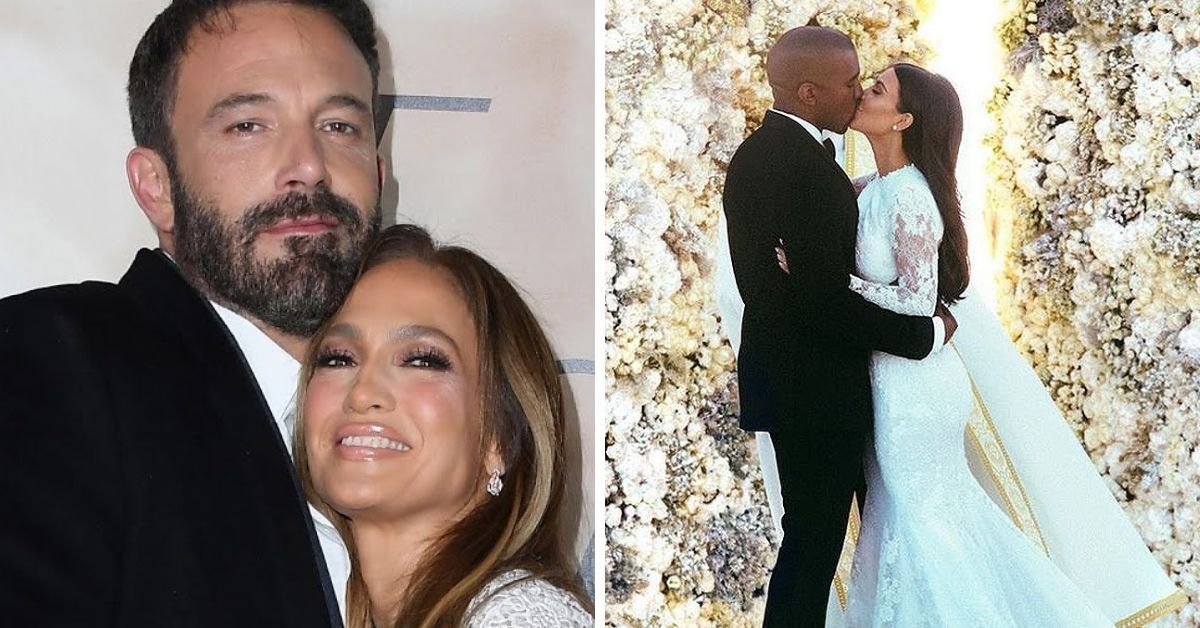O casamento exagerado de Ben Affleck e Jennifer Lopez e outras celebridades que fizeram tudo para suas núpcias