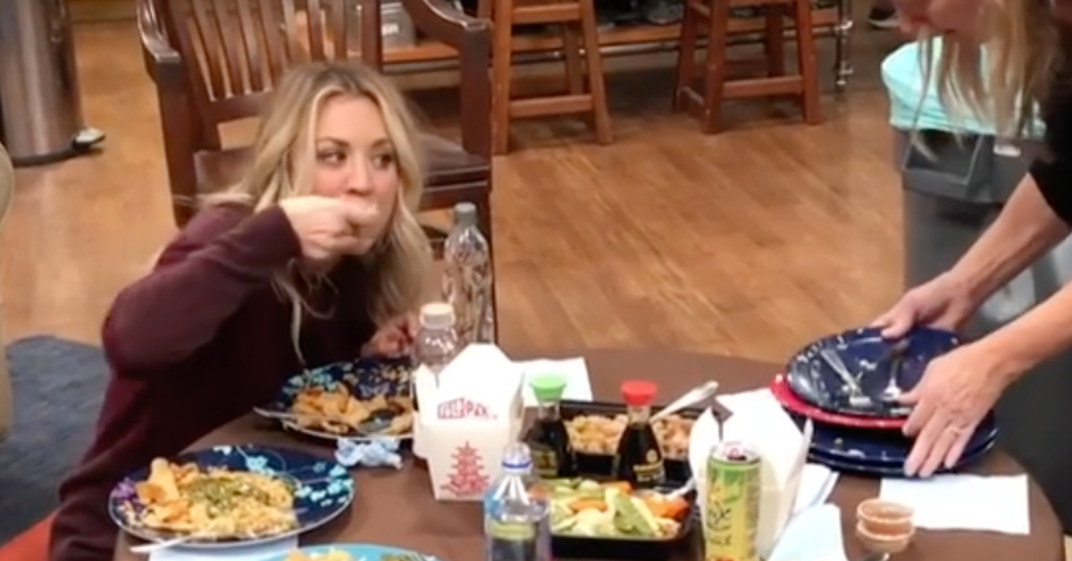 Kaley Cuoco realmente pularia o almoço e comeria de verdade durante suas cenas de The Big Bang Theory