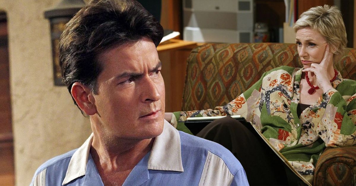 O que aconteceu entre Charlie Sheen e Jane Lynch nos bastidores de Two and a Half Men?